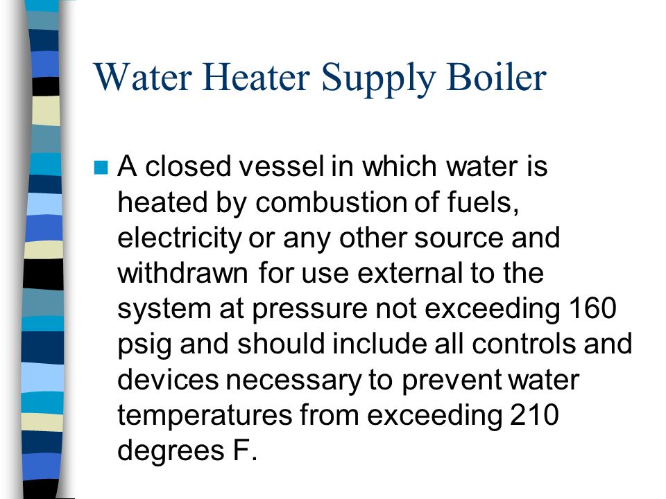 Water Heater Supply Boiler
