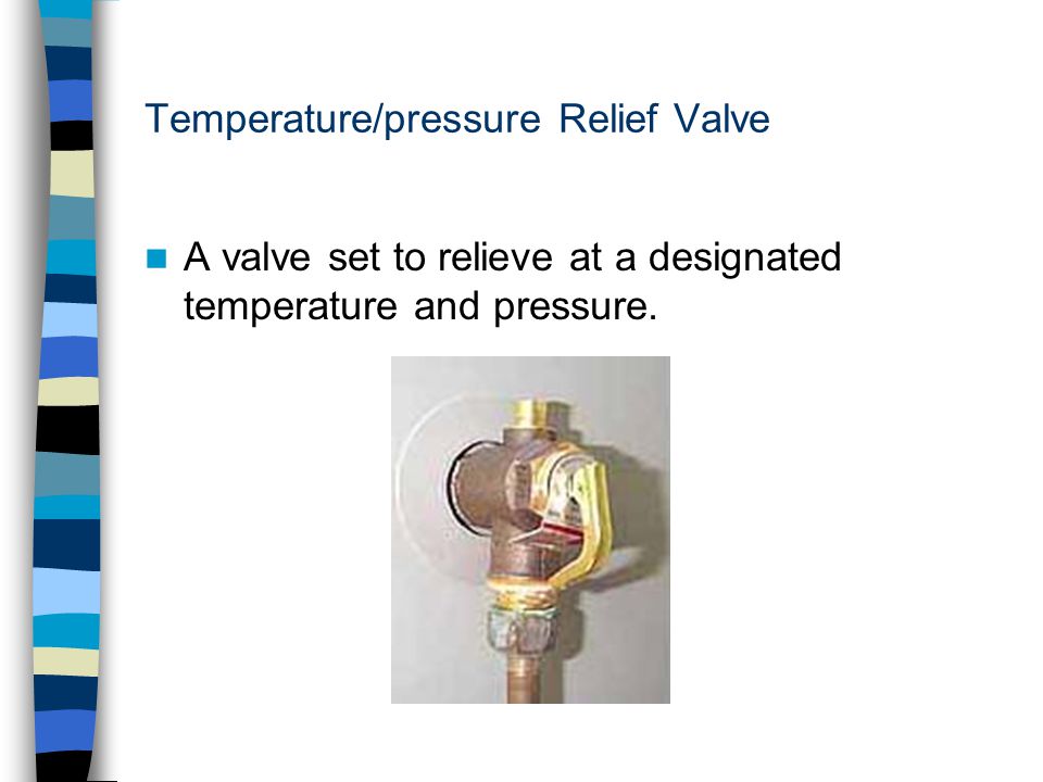 Temperature/pressure Relief Valve