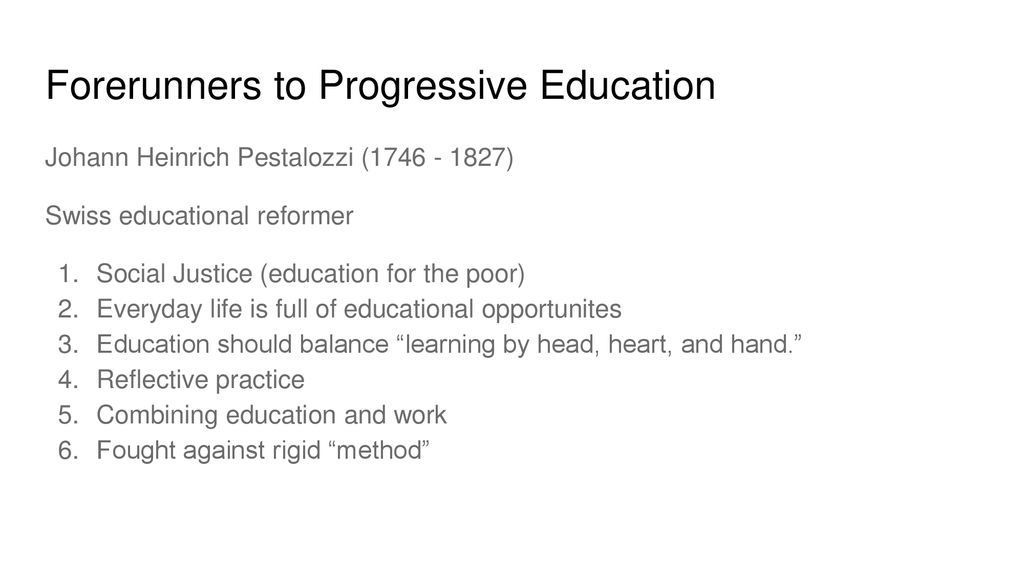 progressive education definition