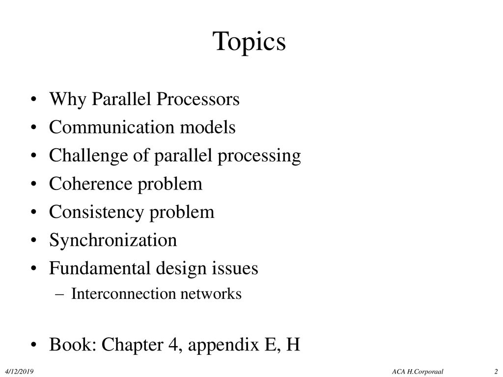 Advanced Computer Architecture 5MD00 / 5Z032 Multi-Processing - ppt ...
