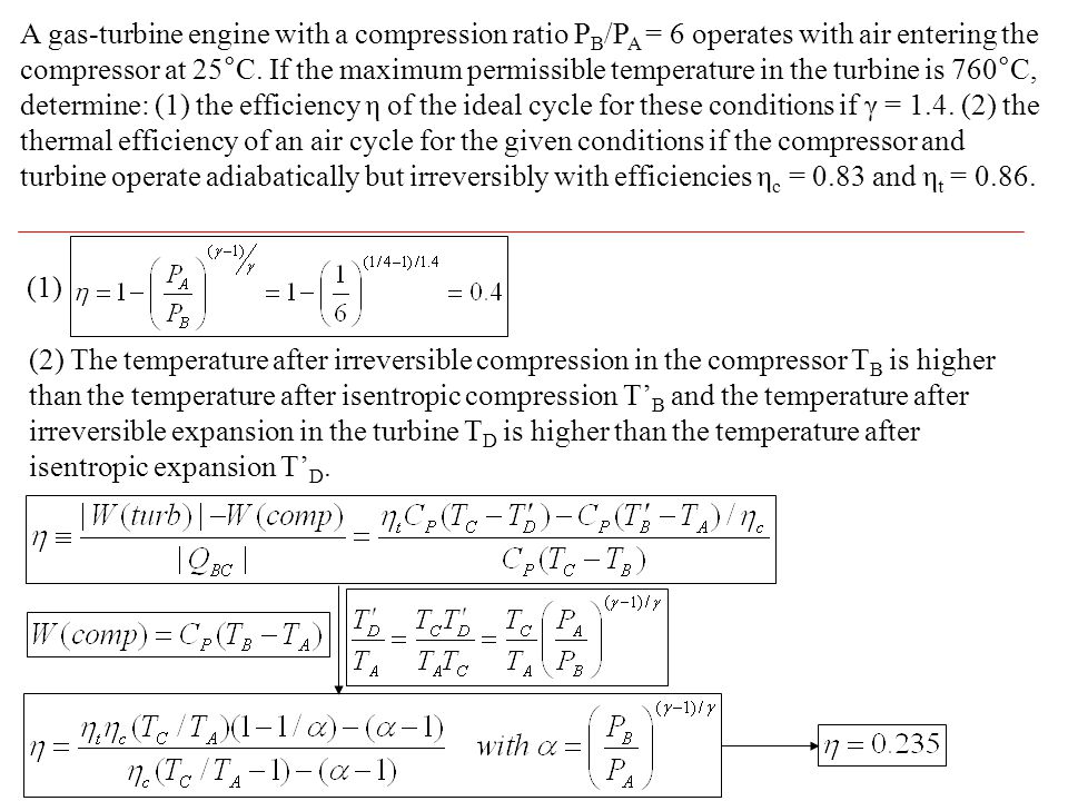 Advanced Thermodynamics Note 7 Production Of Power From Heat Ppt