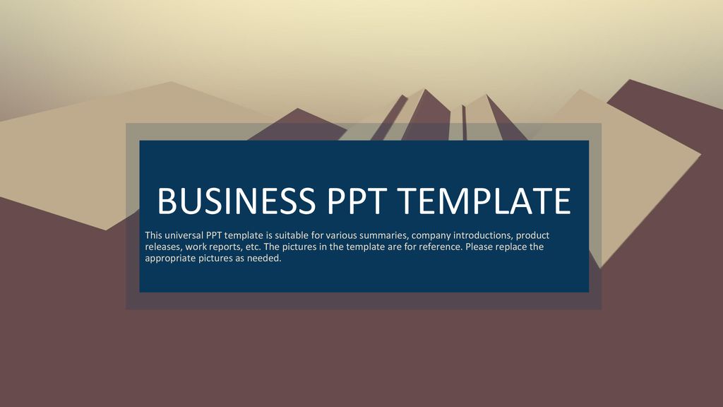BUSINESS PPT TEMPLATE