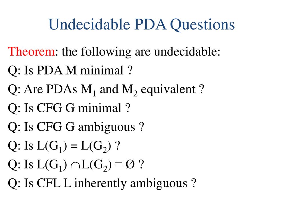 Formal Languages Review Ppt Download