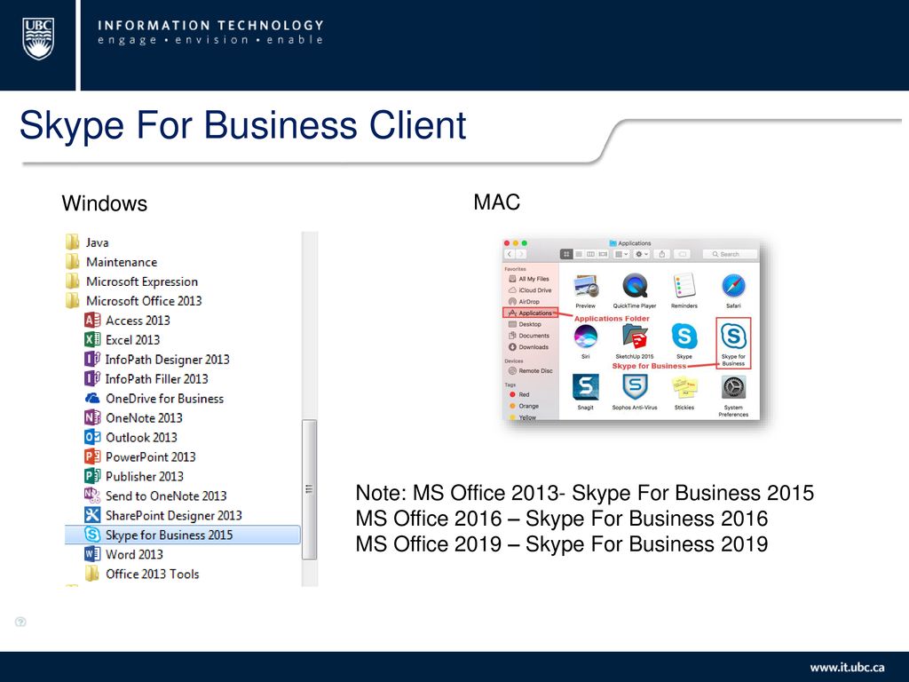 skype for business 2015 mac client