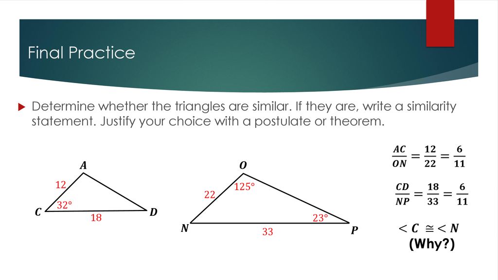 6-3/6-4: Proving Triangles Similar - Ppt Download