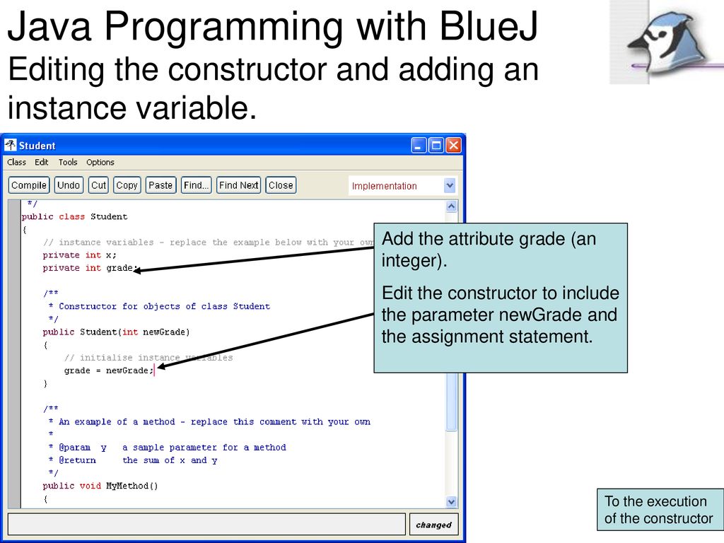 Java Programming with BlueJ Objectives - ppt download