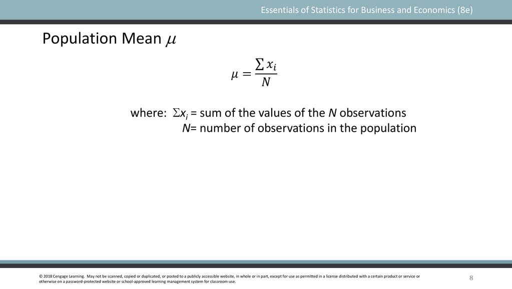 Essentials Of Statistics For Business And Economics 8e Ppt Download