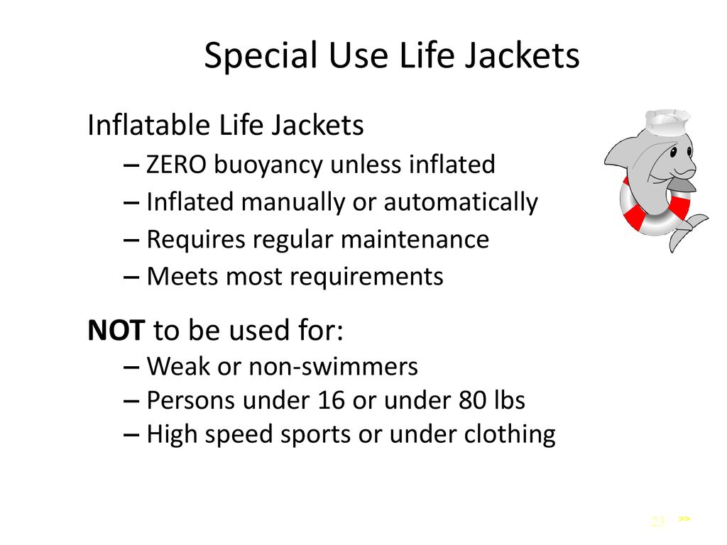Special Use Life Jackets