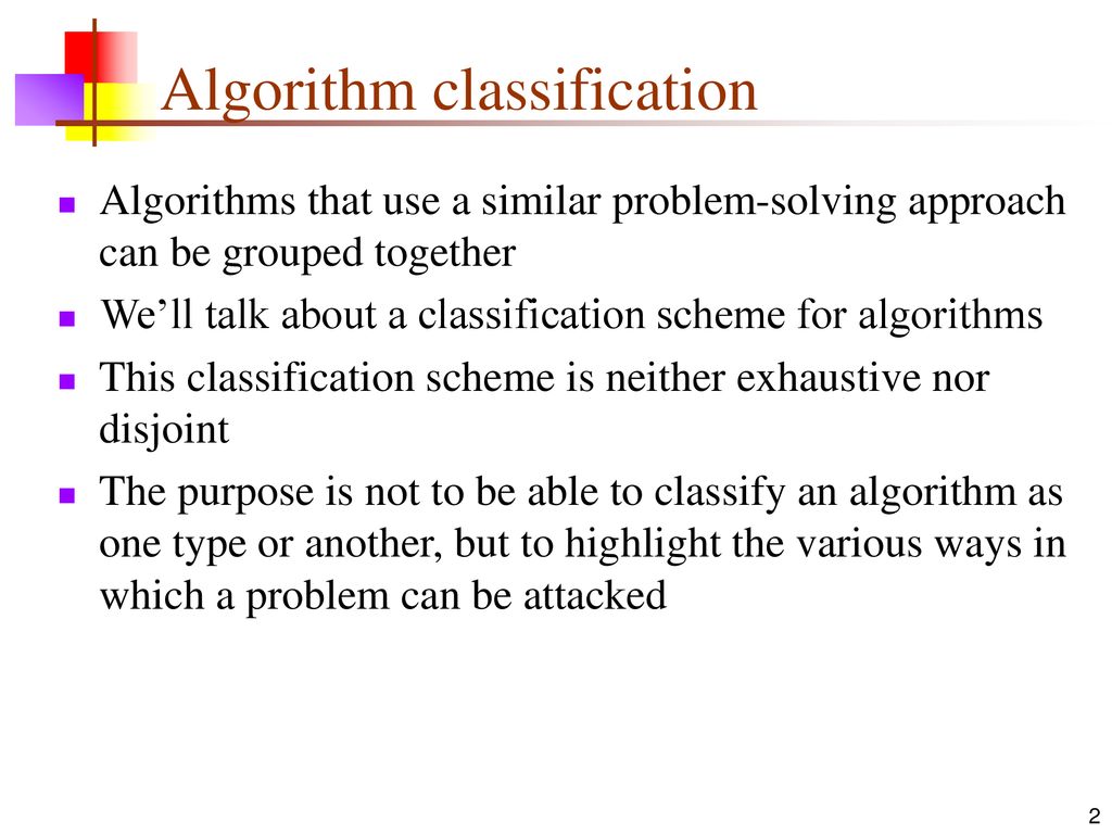 Types of Algorithms. - ppt download