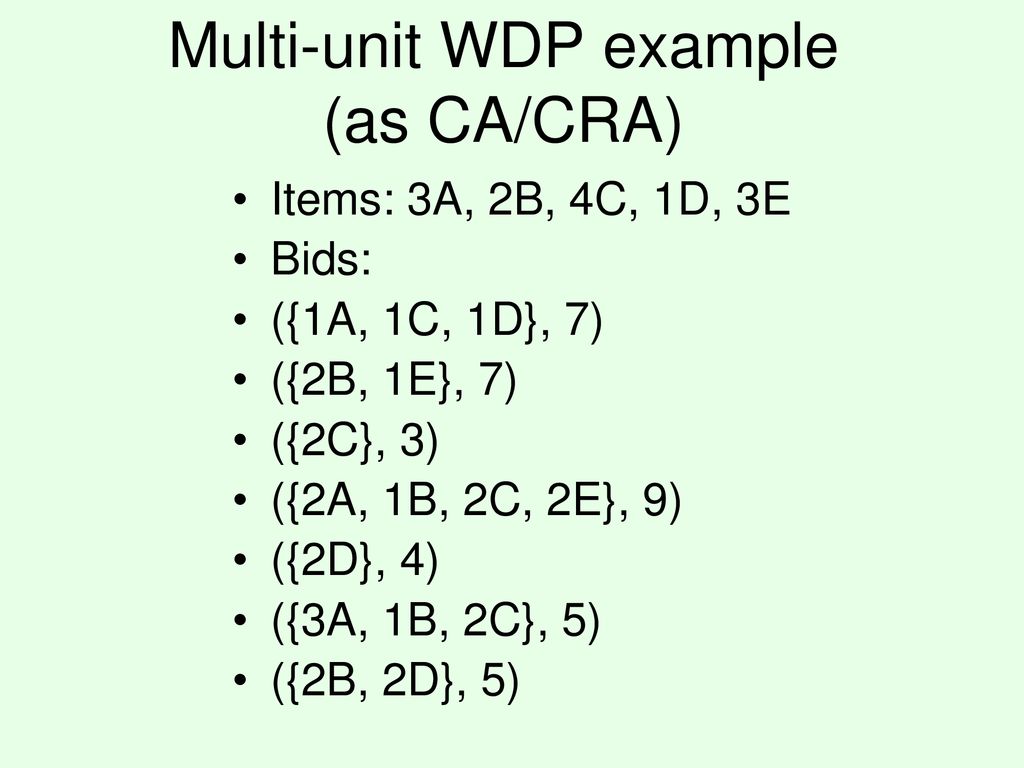 CPS 173 Auctions & Combinatorial Auctions - ppt download