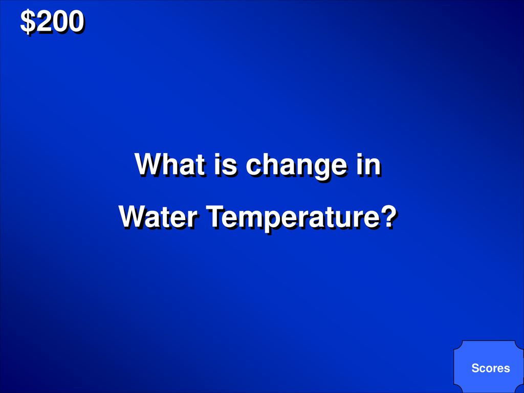 $200 What is change in Water Temperature