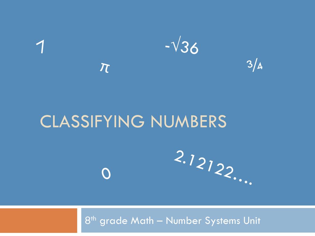 8th grade Math – Number Systems Unit