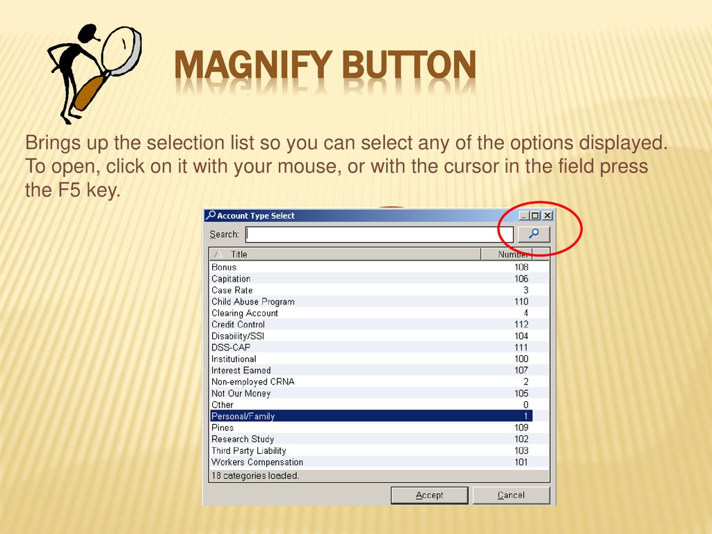 Magnify Button