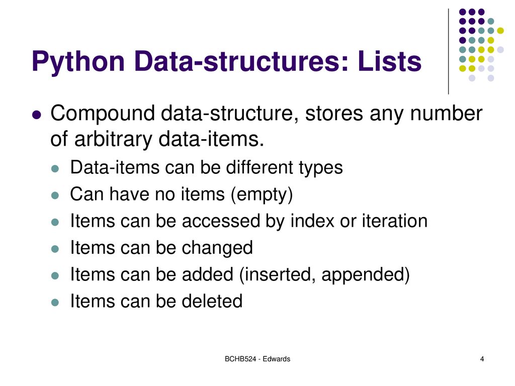 Python Data Structures: Lists - ppt download