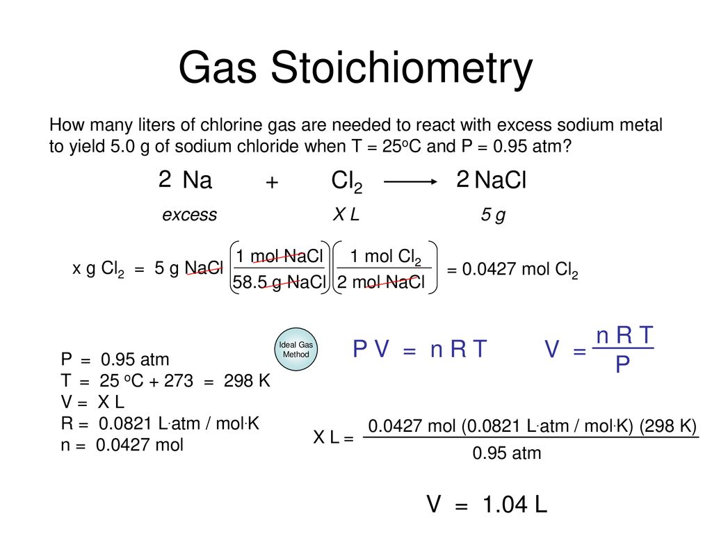 Gas Stoichiometry Moles Liters Of A Gas Non Stp Ppt Download