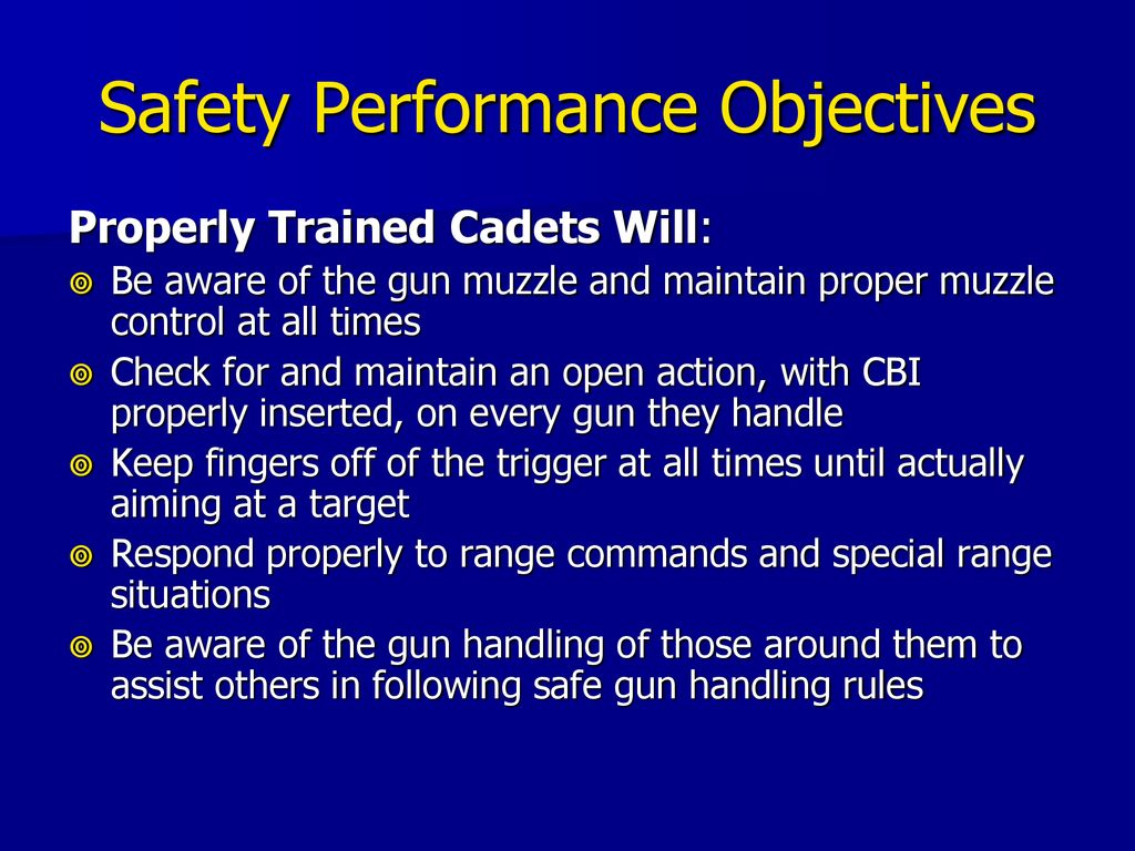 Safety Performance Objectives
