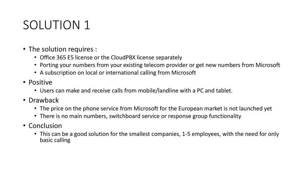 Microsoft Office 365 CLOUDPBX - ppt download