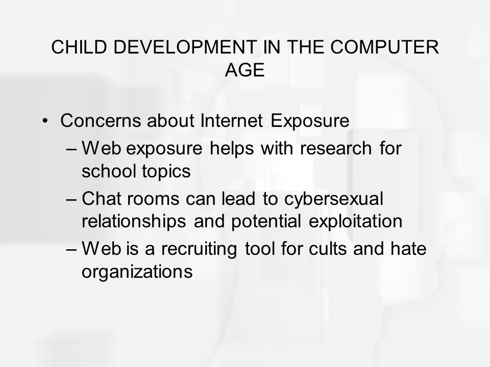 internet and child development