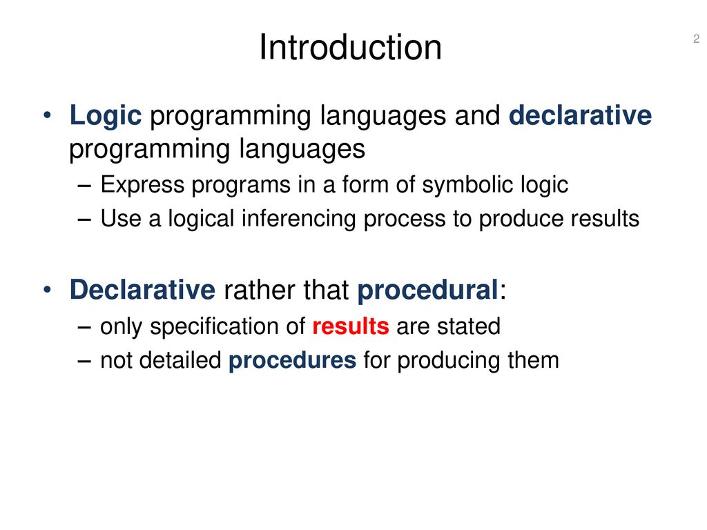 Logic Programming & Prolog - ppt download