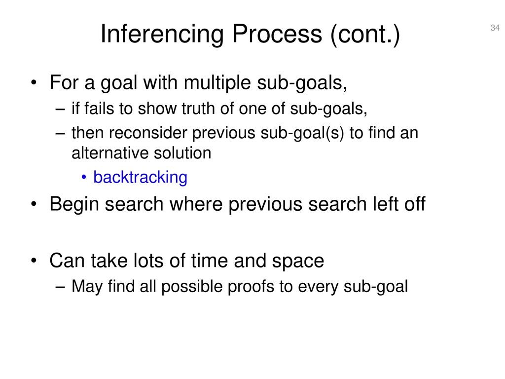 Inferencing Process (cont.)