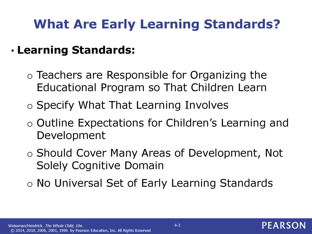 Chapter 6 using standards and assessment in early childhood education