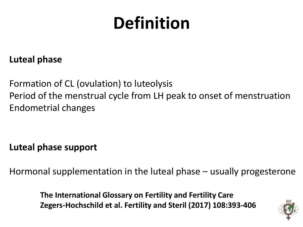 Luteal Phase Management - ppt download