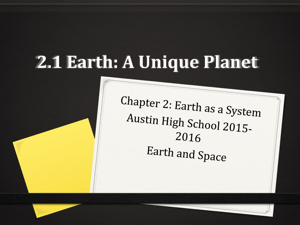 Chapter 2: Earth As A System - Ppt Download