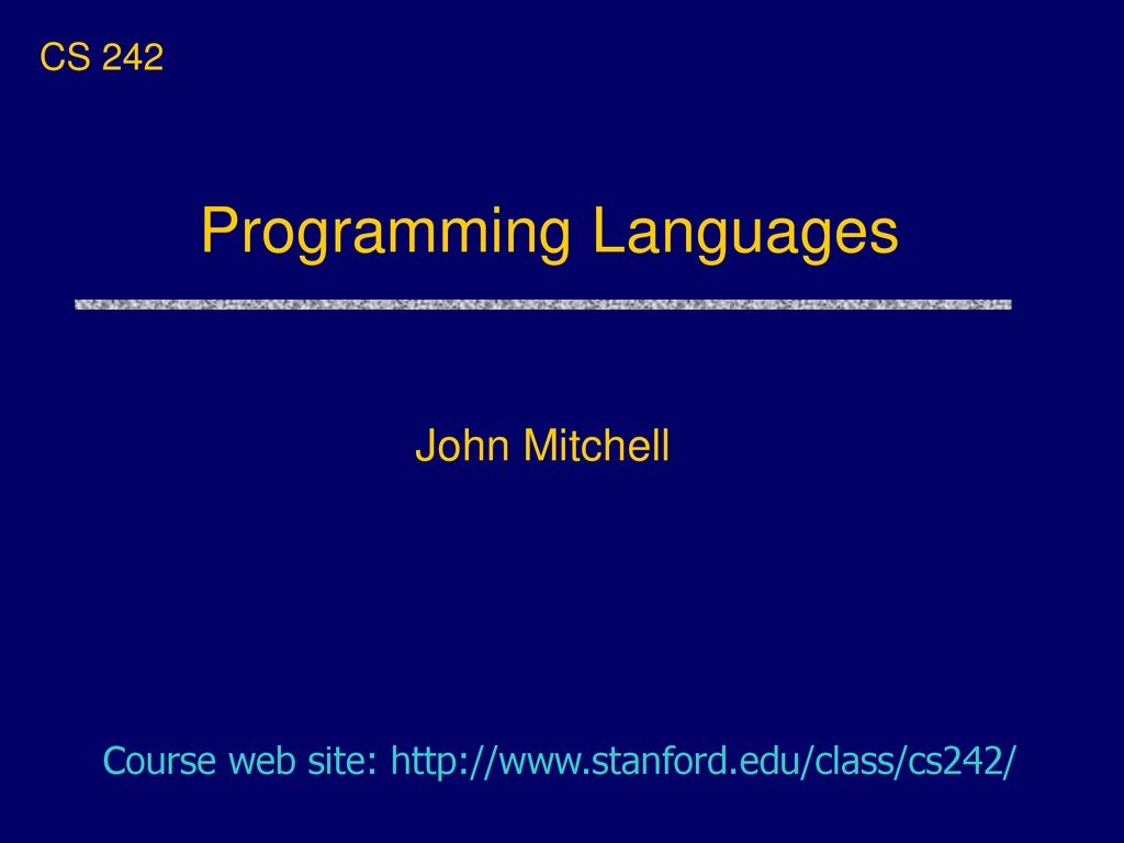 Programming Languages - ppt download