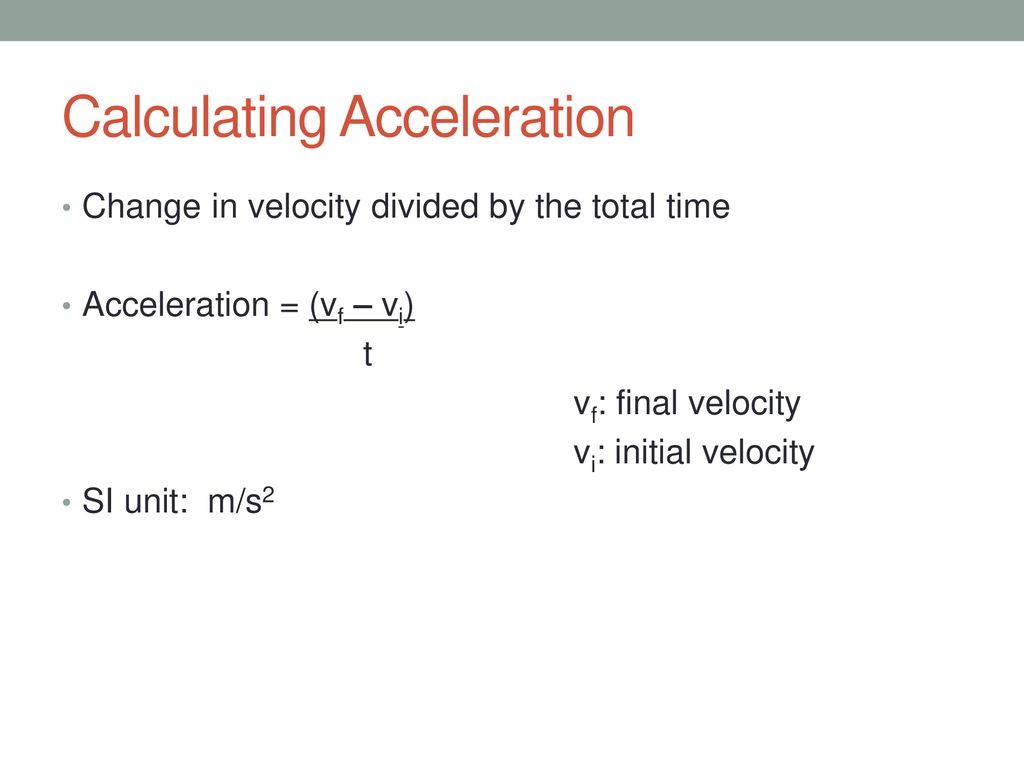 Speed, Velocity and Acceleration - ppt download