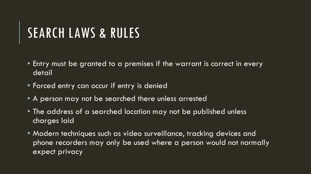 Search laws CLU3ME Unit 3 Day Five. ppt download