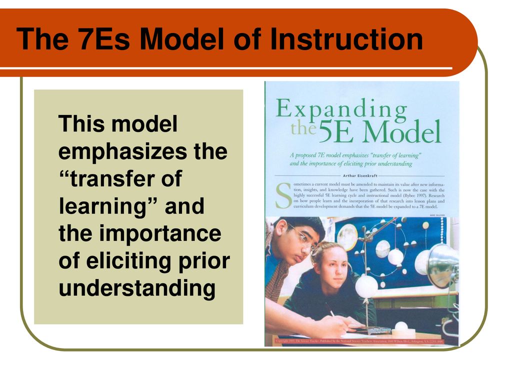 The 7Es Model of Instruction