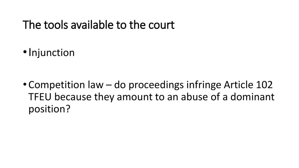 The Role Of Injunctions In FRAND Proceedings – A UK Perspective - Ppt ...