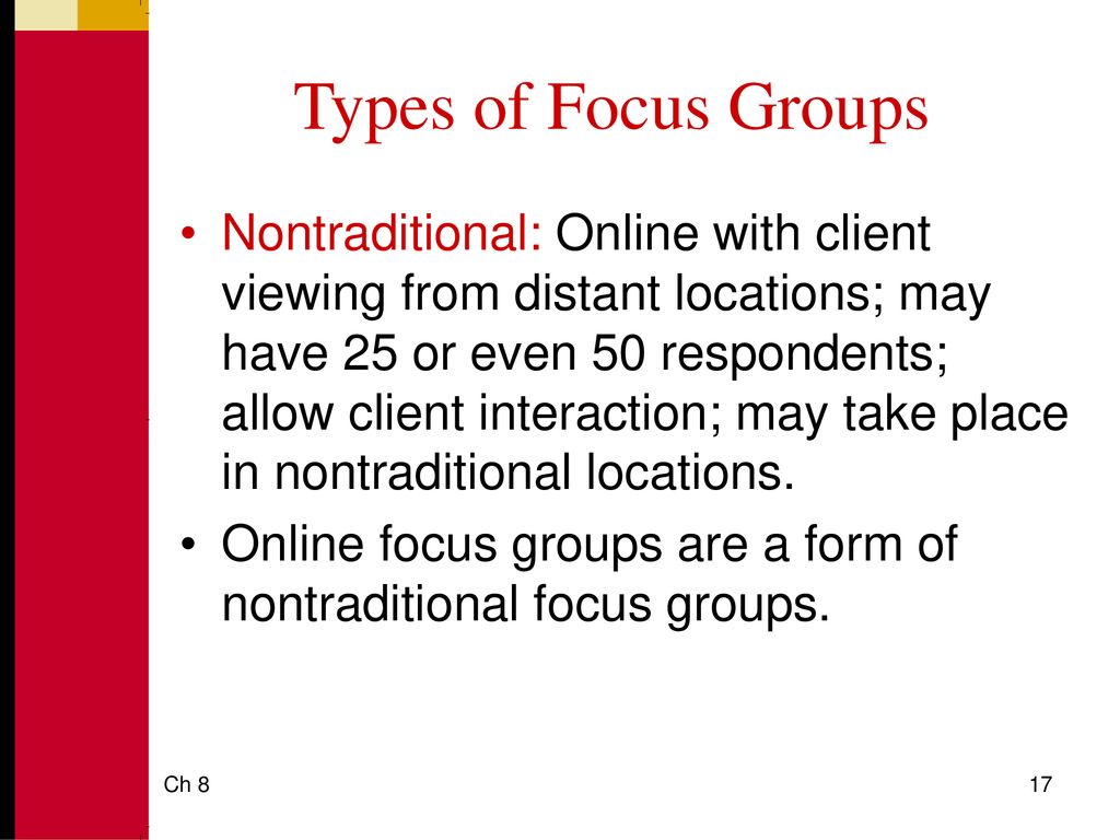 Types of Focus Groups