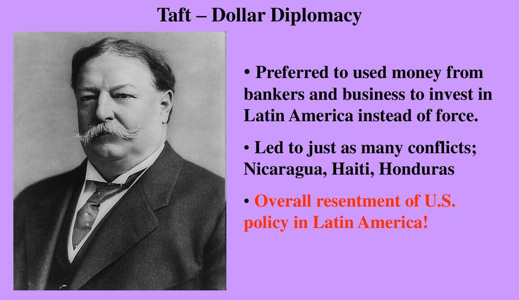 Taft – Dollar Diplomacy