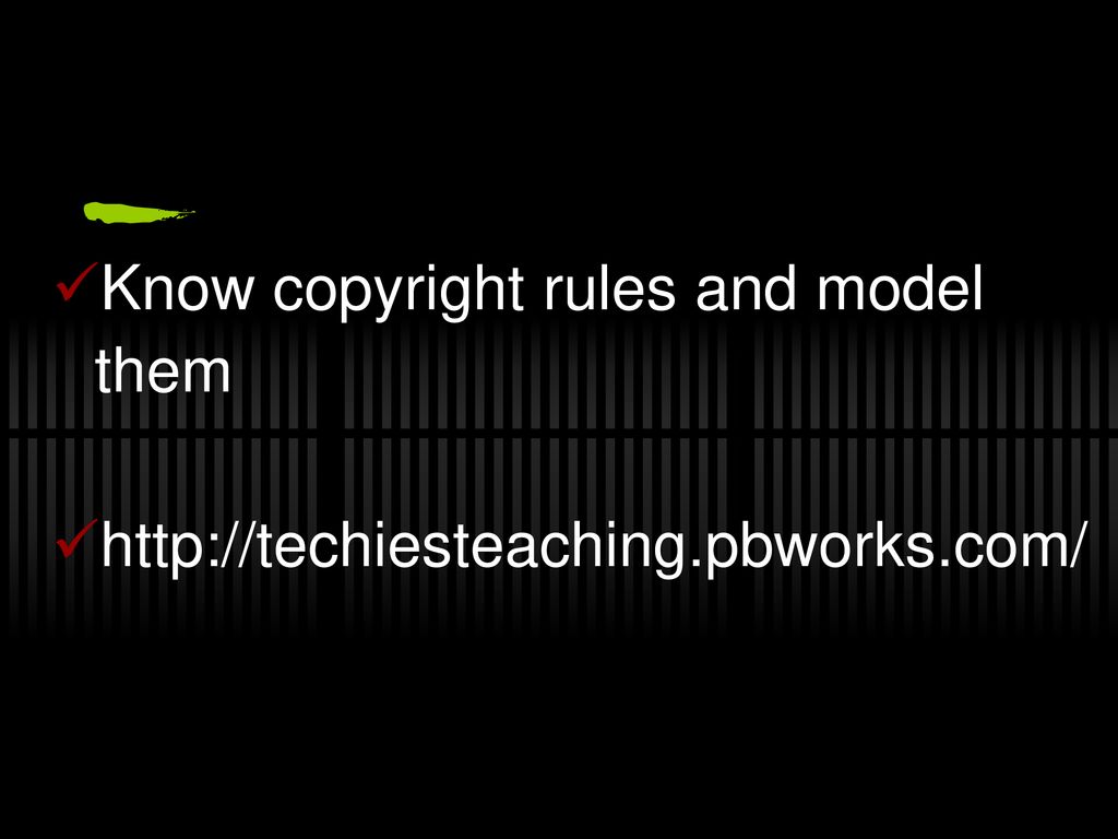 Teaching copyright ppt download