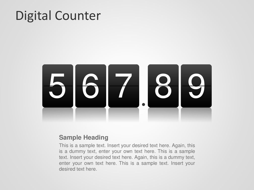 Digital Counter for PowerPoint - ppt download