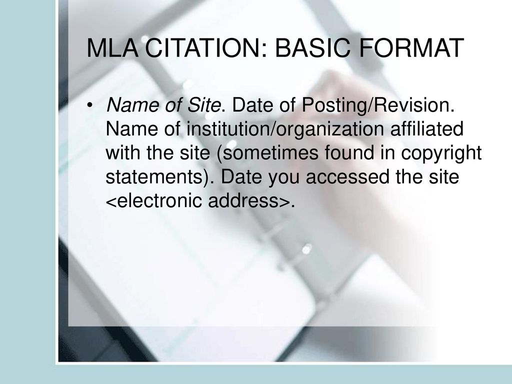Citing internet resources ppt download