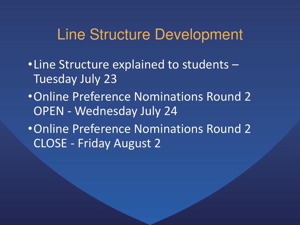 Line Structure Development