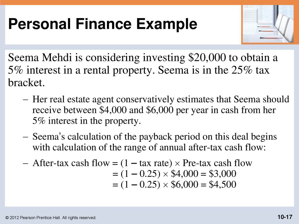 Personal Finance Example