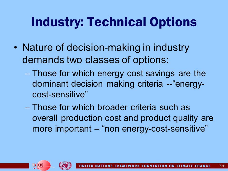 Industry: Technical Options