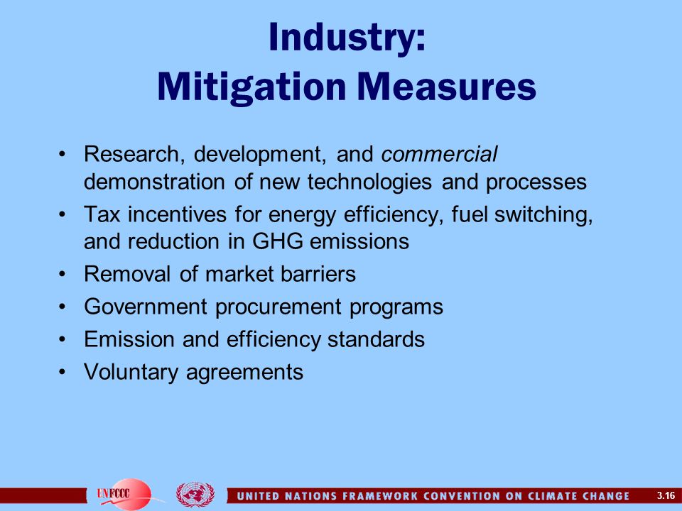 Industry: Mitigation Measures