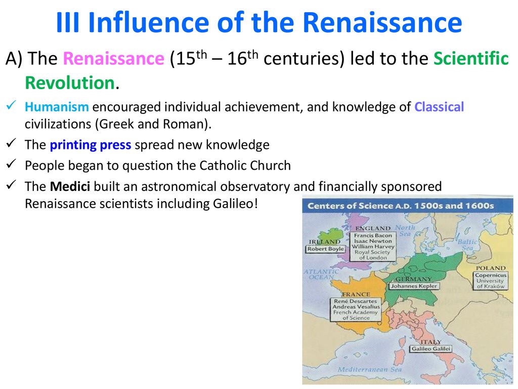 III Influence of the Renaissance