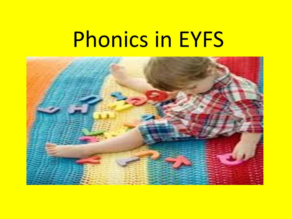 Phonics in EYFS