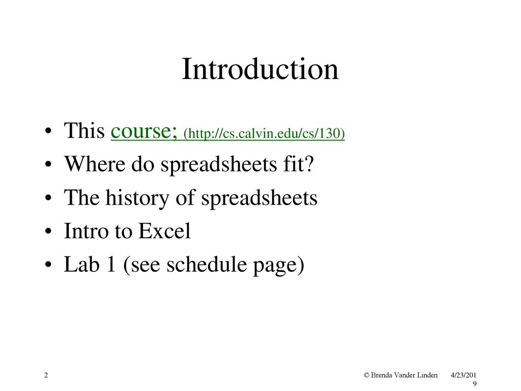 Computing With Spreadsheets - ppt download