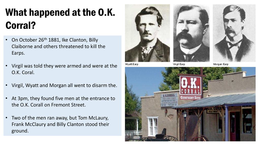 What happened at the OK Corral in 1881?