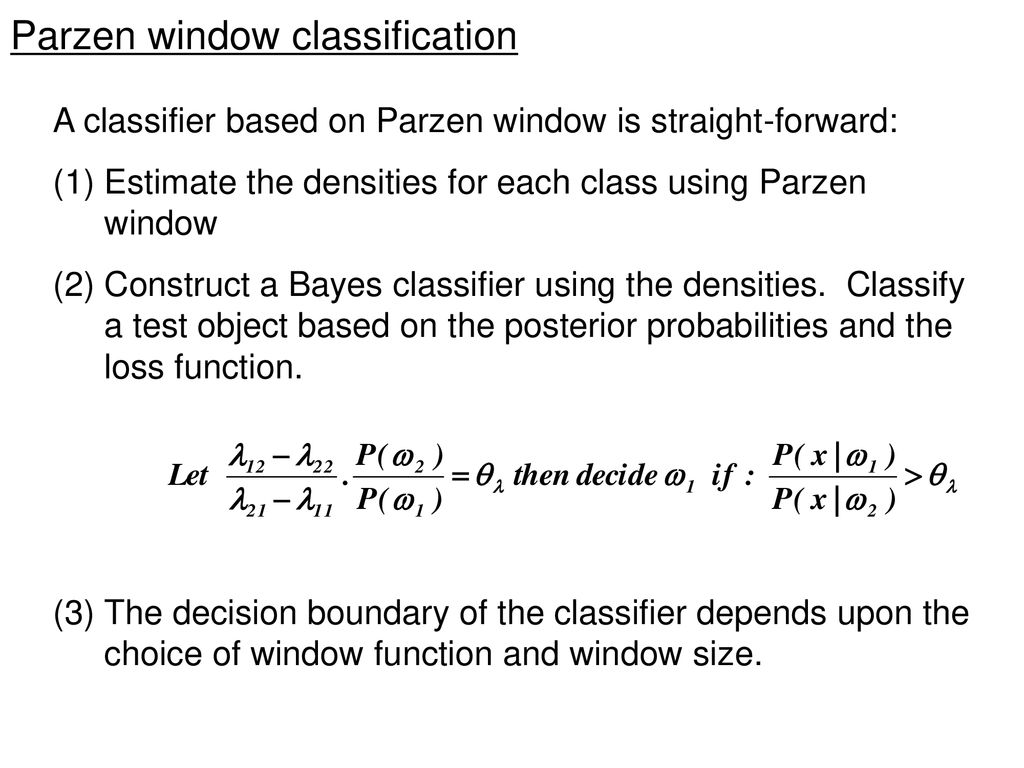 Nonparametric Density Estimation And Classification - Ppt Download