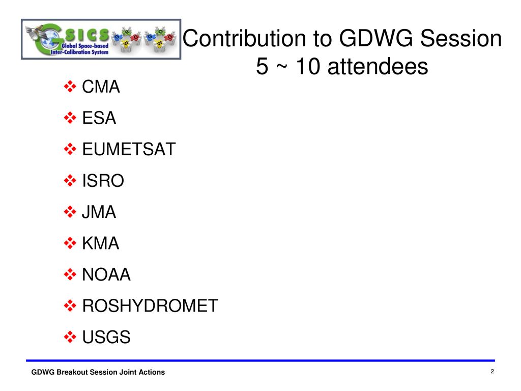 Contribution to GDWG Session 5 ~ 10 attendees