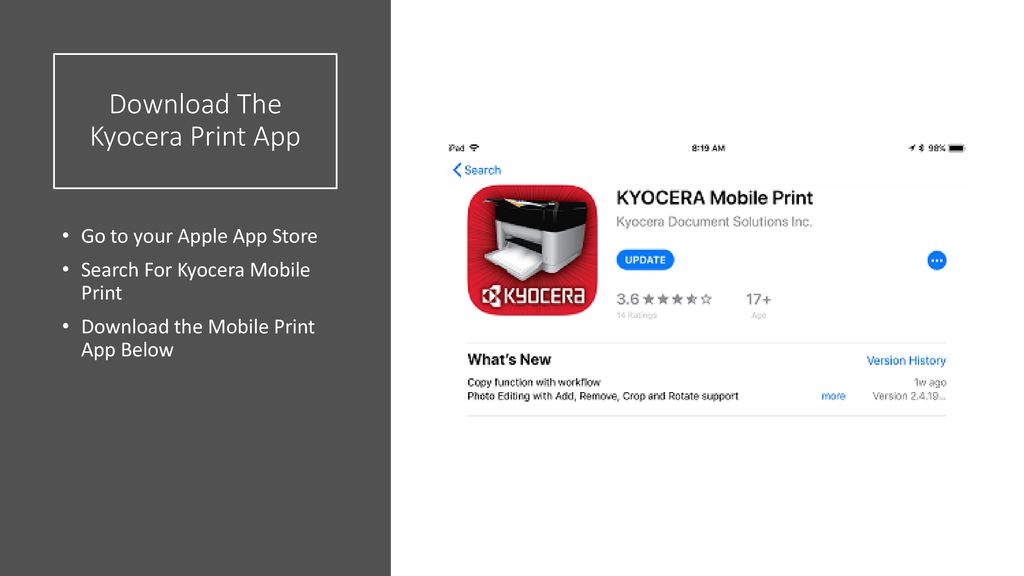 Kyocera Mobile Print Guide ppt download