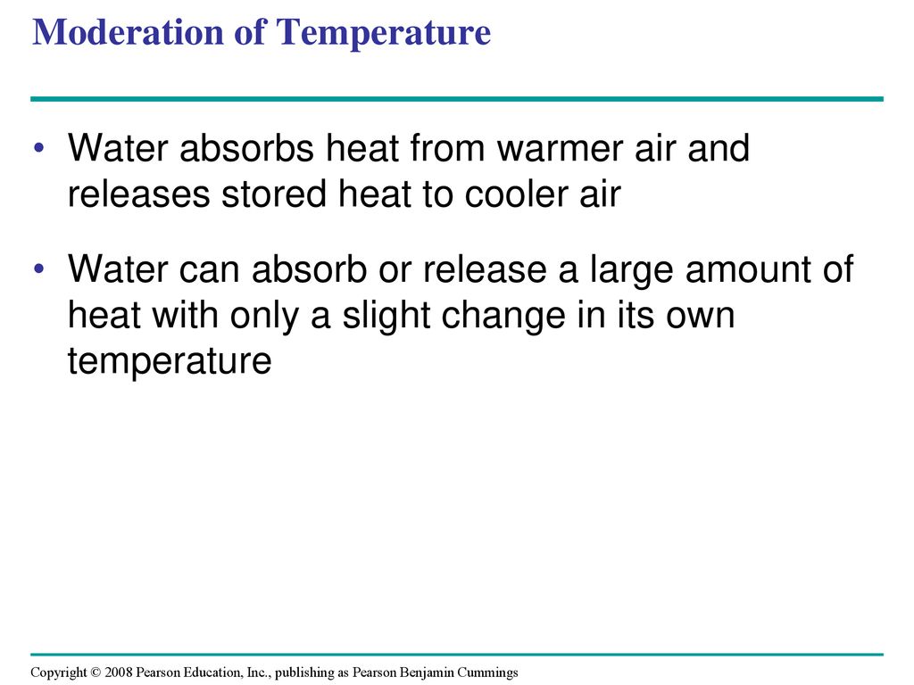 Moderation of Temperature