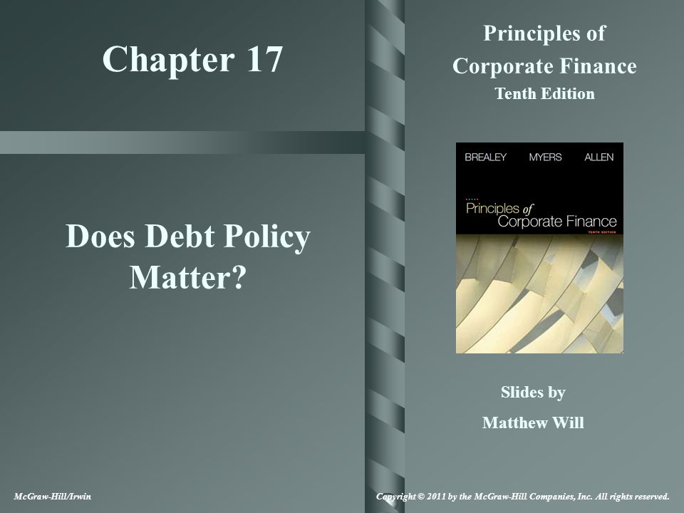 Does Debt Policy Matter